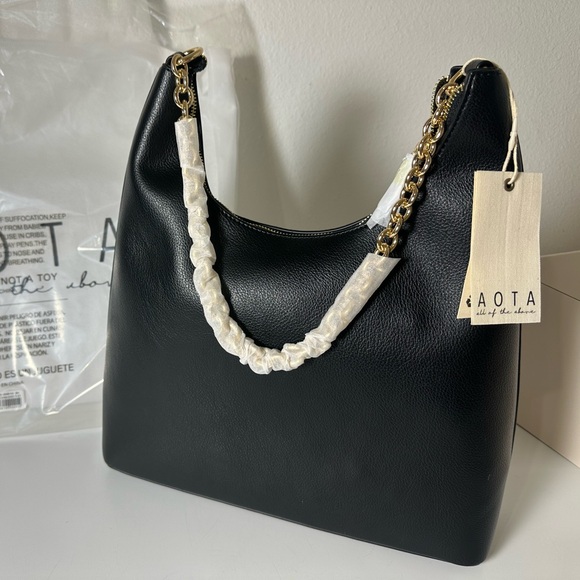 Anthropologie x Aota Darcy Shoulder Bag in Black NWT - Picture 8 of 15